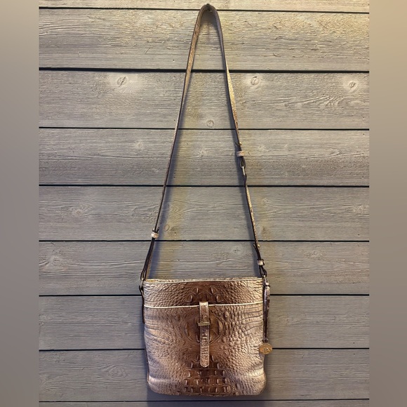 Brahmin Crocodile Embossed Crossbody Bag - Picture 2 of 16